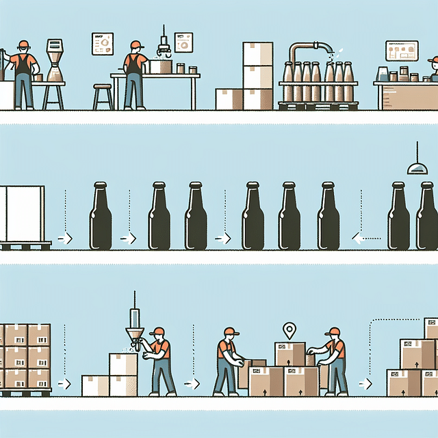 packaging cold brew coffee bottles for distribution