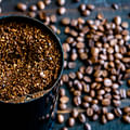 coarsely ground coffee beans