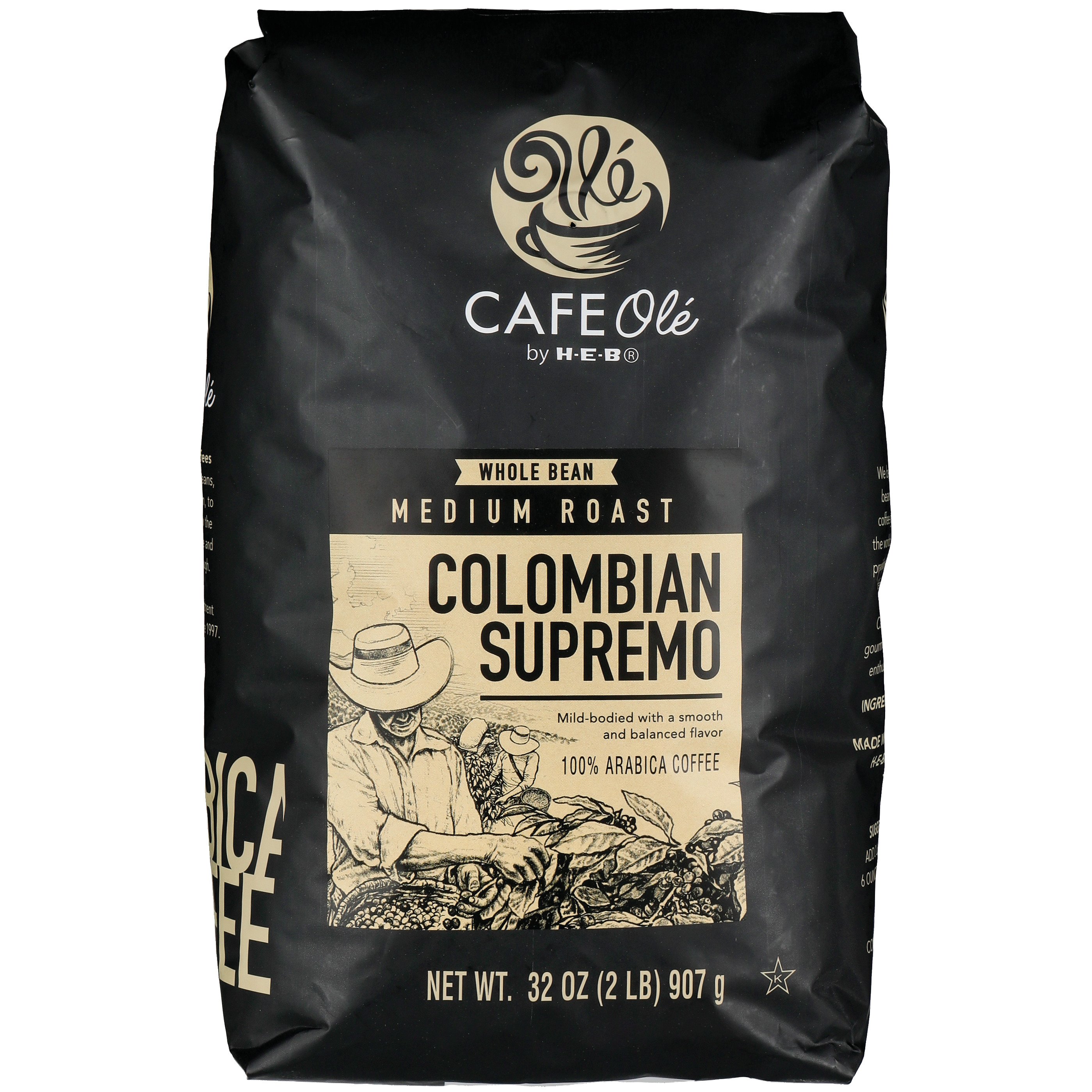 Colombian Supremo coffee beans