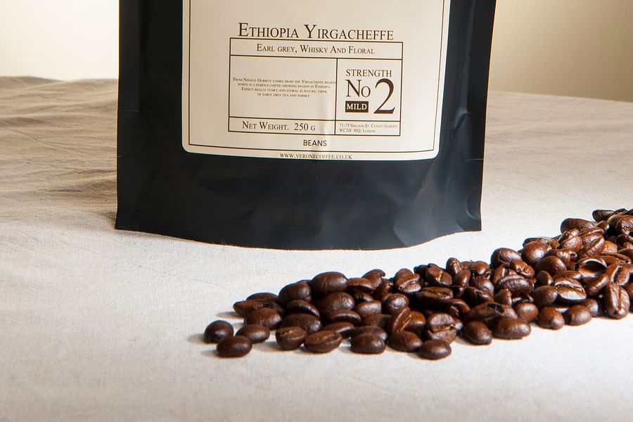 Ethiopian Yirgacheffe coffee beans