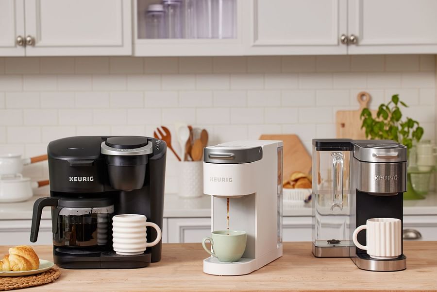 Keurig coffee machine set up for brewing cold coffee