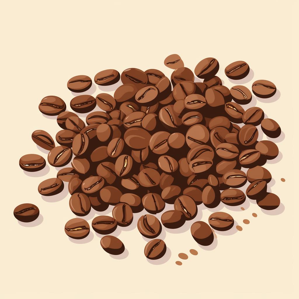 Medium roast coffee beans
