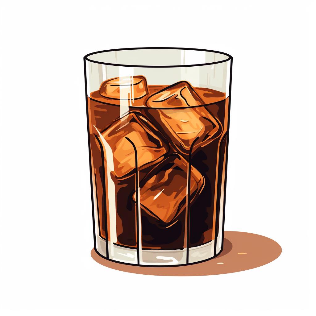Glass of cold brew coffee